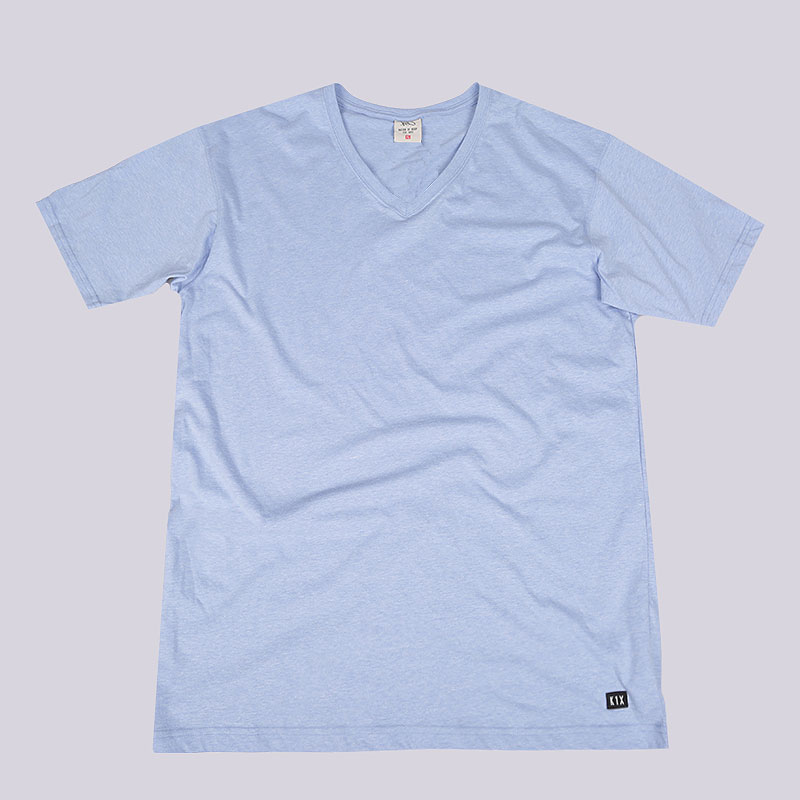 мужская голубая футболка K1X Straight Up Double V-Neck Tees 1200-0651/1492 - цена, описание, фото 1